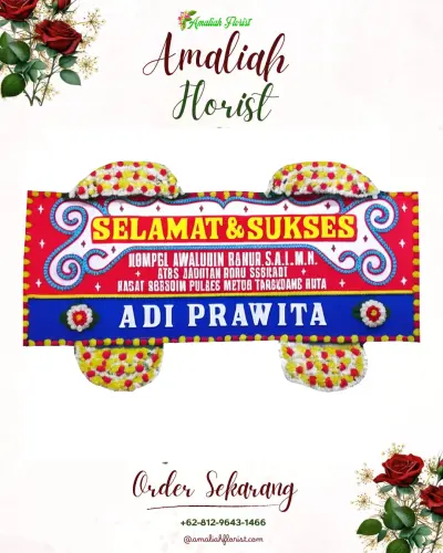 Karangan Bunga Ucapan Selamat di Latta
